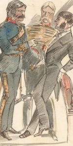 Charles William Cole - Late 19th Century Watercolour, Military Men