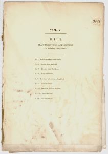 1829 Folio of Engravings of Malmesbury Abbey Church Plans