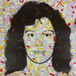 Chris Plowman (1952-2009) - 20th Century Silkscreen, Portrait of a Girl, Yellows