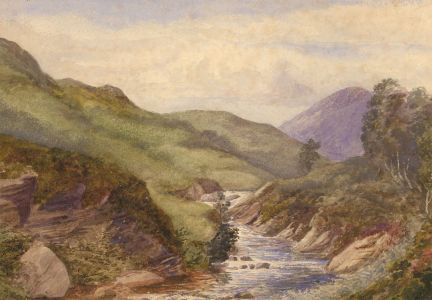 English School Late 19th Century Watercolour - River Landscape