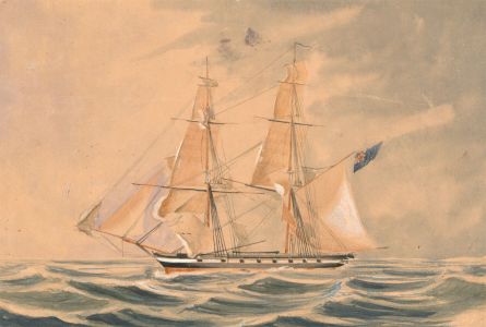 Late 19th Century Watercolour - H.M. Brig. Frolic