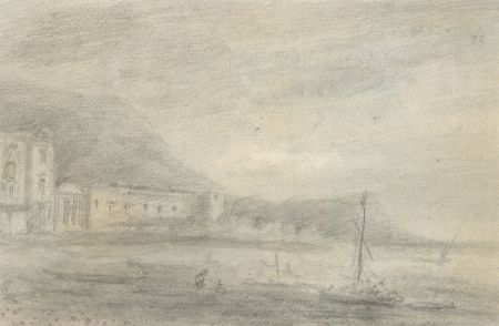 Holmes Winter (1851-1935) - Set of Two Graphite Drawings, Coastal Landscapes