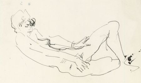 Peter Collins ARCA - Set of Twelve c.1970s Pen and Ink Drawings, Nude Studies II