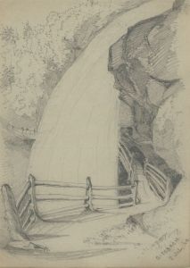 William Waterhouse - Five Mid 19th Century Graphite Drawings, Alpine Landscapes