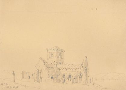 William Waterhouse - Four 1863 Graphite Drawings, Isle of Iona, Scotland
