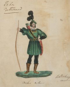 19th Century Watercolour - Archer's Costume