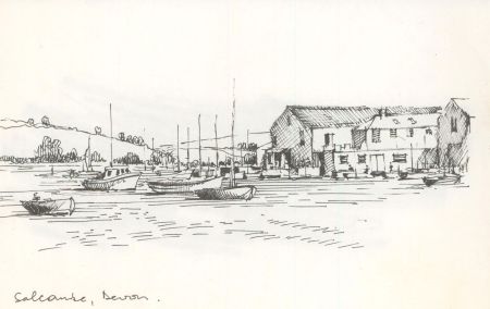 Robert Shuck - Four Contemporary Pen and Ink Drawings, Coastal Views