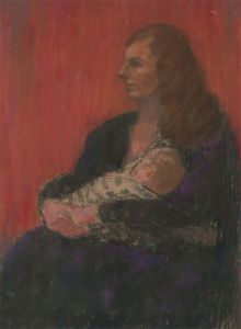 E.W. Parsonage - Mid 20th Century Pastel, The Mother and Child