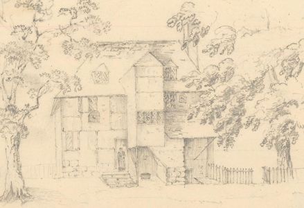 M.E. Bladeen - Two circa 1830 Graphite Drawings, Views of Tunbridge Wells