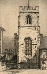 Mortimer Luddington Menpes (1855-1938) - Guild Chapel, Stratford on Avon