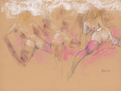 Peter Collins ARCA - 1980 Pastel, Models Wearing Stockings