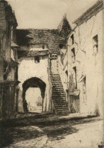 Martin Hardie RWS CBE VPRI (1875-1952) - Etching, Porte de Cordelieres, Falaise