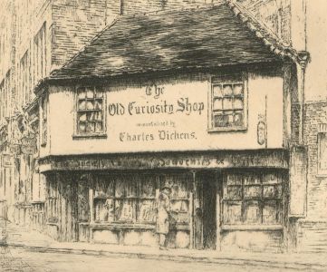 Edward J. Cherry F.R.S.A - Early 20th Century Etching, The Old Curiosity Shop