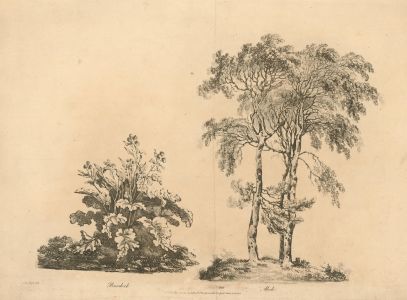 Jean De La Porte - 19th Century Soft Ground Etching, Burdock and Abele
