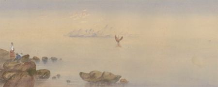 Italian School Late 19th Century Watercolour - View of Capri
