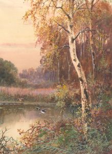 Joseph Halford Ross (1866-1909) - Two Late 19th Century Watercolour, Autumnal River Scenes