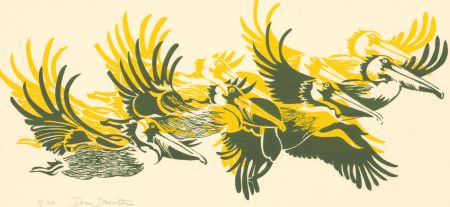 Donn Devita (1913-2010) - Original 20th Century Silkscreen, Pelicans