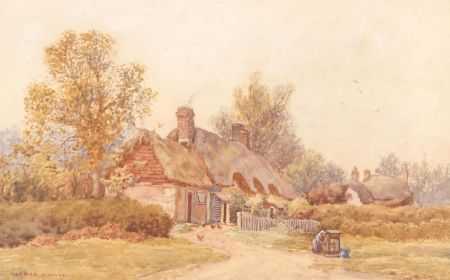 James Matthews - Signed Late 19th Century Watercolour, Rural Cottage Scene