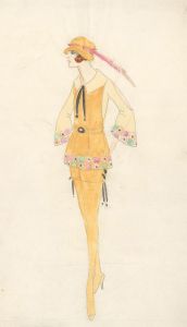 Early 20th Century Watercolour - 1920s Fashion Illustration