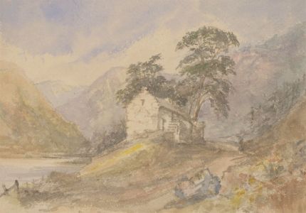 Margaret (Daisy) George - Mid 19th Century Watercolour, Rugged River Landscape
