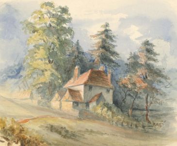 Margaret (Daisy) George - Mid 19th Century Watercolour, House in a Landscape