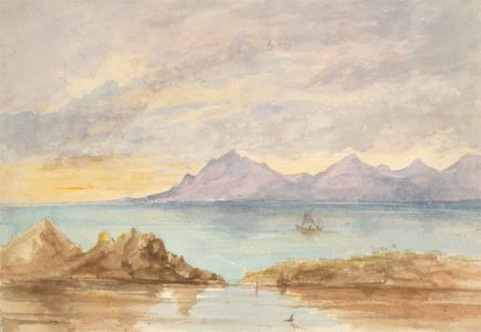 Margaret (Daisy) George - Two 19th Century Watercolours, Coastal Landscapes