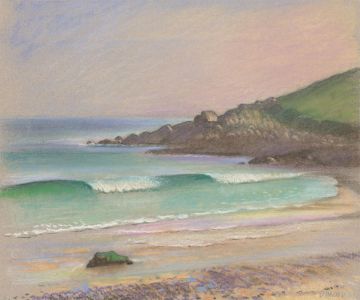 Fred Dymond - Mid 20th Century Pastel, Cornish Coastal Landscape