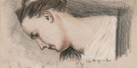 R.T. - 1933 Pastel, The Downcast Young Woman