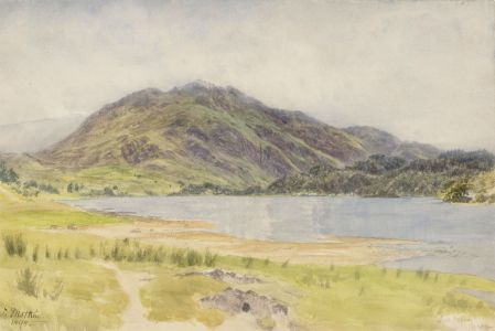 J. Mathiu - Signed 1898 Watercolour, Loch Achray, Scotland