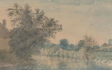 David Charles Read (1790-1851) - 19th Century Watercolour, River Landscape