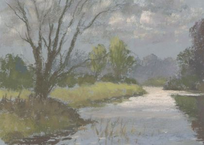 Attributed Thomas Edward Francis (1899-1939) - Pastel, River Sunlight
