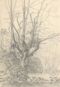 F.L Wilder - A Pair of c. 1941 Graphite Drawings, Studies of Trees