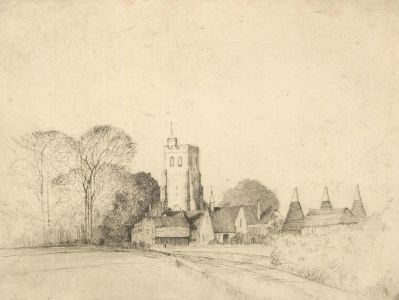 F.L Wilder - A Set of Three c. 1941 Etchings, Cottages and a Church