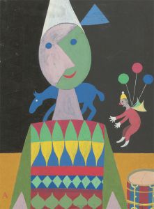Frank Humphrey Allen (1896-1977) - 20th Century Gouache, Circus with Clowns