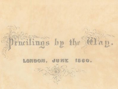 1860 Graphite Drawing - Sketchbook Title Page