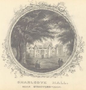 1860 Graphite Drawing - Charlecote Hall