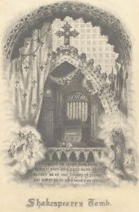 1860 Graphite Drawing - Shakespeare's Tomb