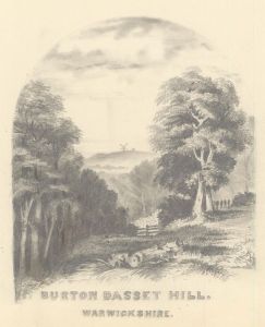 1860 Graphite Drawing - Burton Dasset Hill