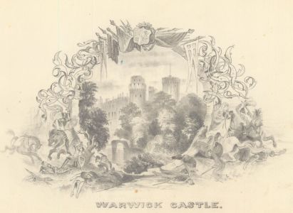 1860 Graphite Drawing - Warwick Castle