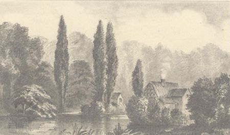 1860 Graphite Drawing - Near Coventry