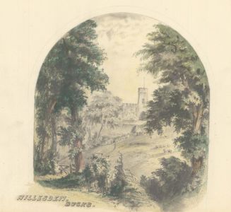 1860 Graphite Drawing - Hillesden Bucks