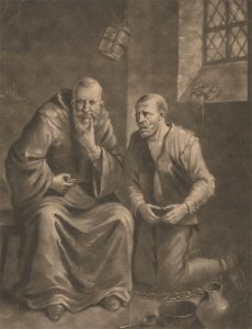J. Smith after E. van Heemskirk - 18th Century Mezzotint, Remissio Peccatorum