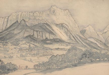W. Barberis - Late 19th Century Watercolour, Swiss Mountains