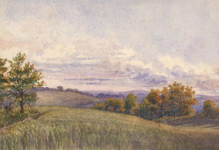 Eliza Westlake - Mid 19th Century Watercolour, Otterbourne, Hampshire