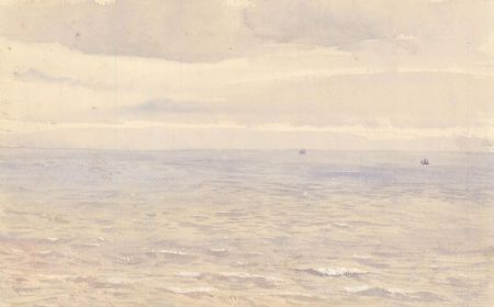 Eliza Westlake - Mid 19th Century Watercolour, Seascape ay Niton, Isle of Wight