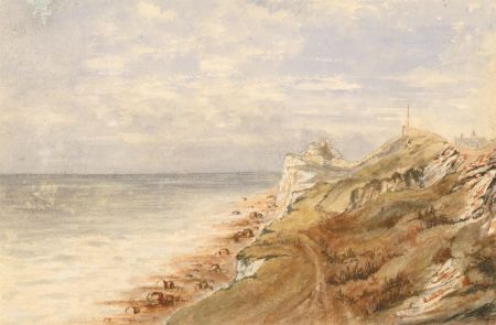 Eliza Westlake - Mid 19th Century Watercolour, Near the Lighthouse, Niton
