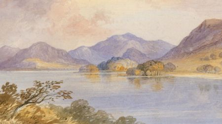 W. R Buckley - Mid 19th Century Watercolour, Highland Loch Landscape