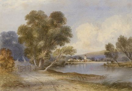 W. R Buckley - Mid 19th Century Watercolour, View of an Estuary