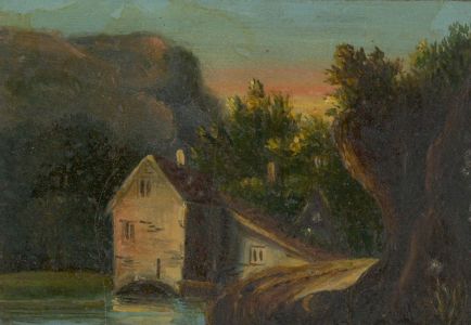 Charles Frederick Buckley (1812-1869) - Oil, Study Drawn at Age 12