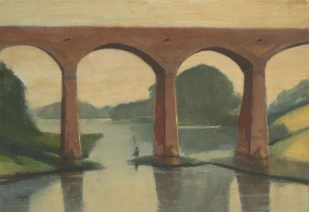 William Eyre (1891-1979) - Signed Watercolour, The Viaduct, Glenluce